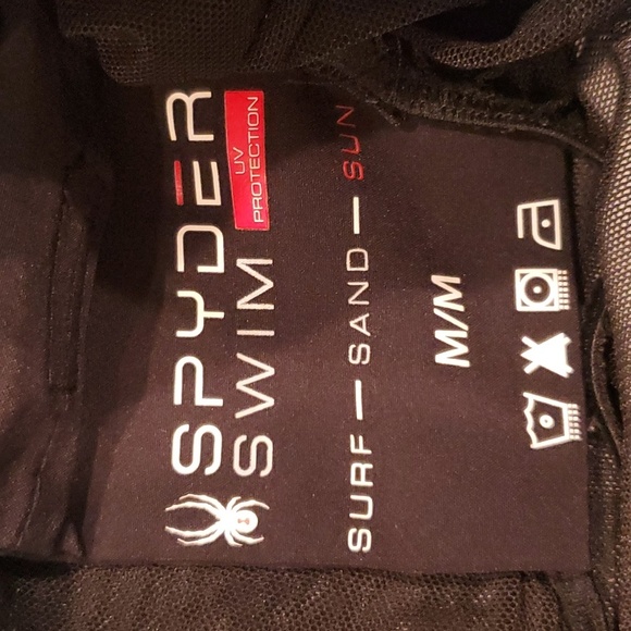 Mens Spyder blue & gray swim trunks size M - Picture 4 of 5